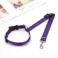thumbnail image 1 of Solid Color 2 In 1 Pet Car Seat Belt Nylon Lead Leash Backseat Safety Belt Adjustable For Dog & Cat, 1 of 5