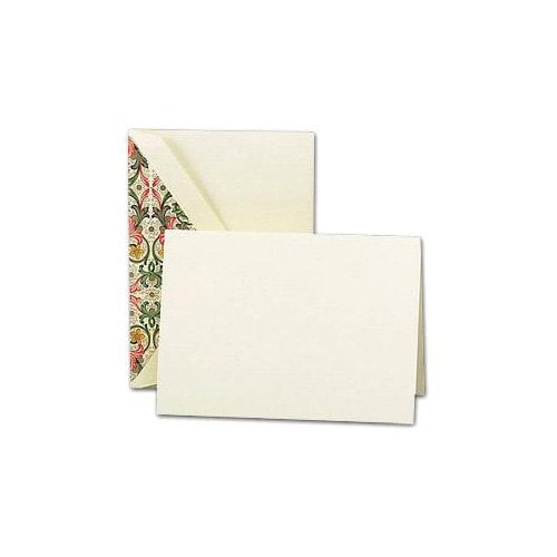 Crane & Co. Ecruwhite Notes With Red Florentine Liner (CN1516)