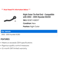 thumbnail image 2 of Right Outer Tie Rod End - Compatible with 2002 - 2005 Hyundai XG350 2003 2004, 2 of 2