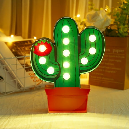

Night Light LED Light Decor Innovative Friendly Durable Warm White For Parties KTV Hotels Decorating Weddings Courtyards Cactus Watermelon Ice Cream Lemon Slice