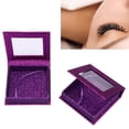 thumbnail image 1 of Caja De Pestañas Postizas, Estuche Cosmético Ligero De Material De Papel, Viaje De Negocios Al Aire Libre Para Mujeres De Viaje ANGGREK Púrpura, 1 of 8