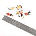 thumbnail image 4 of 6 UNIDS / SET PINTADO MODELO PINTADO TREN PERSONAS FIJO FIEMBRA MINIATURA Street Raliway Paisaje Micro Paisaje Diorama Fairy Garden Decor Accesorios Hugo Figura de personas de escala pintada, 4 of 5