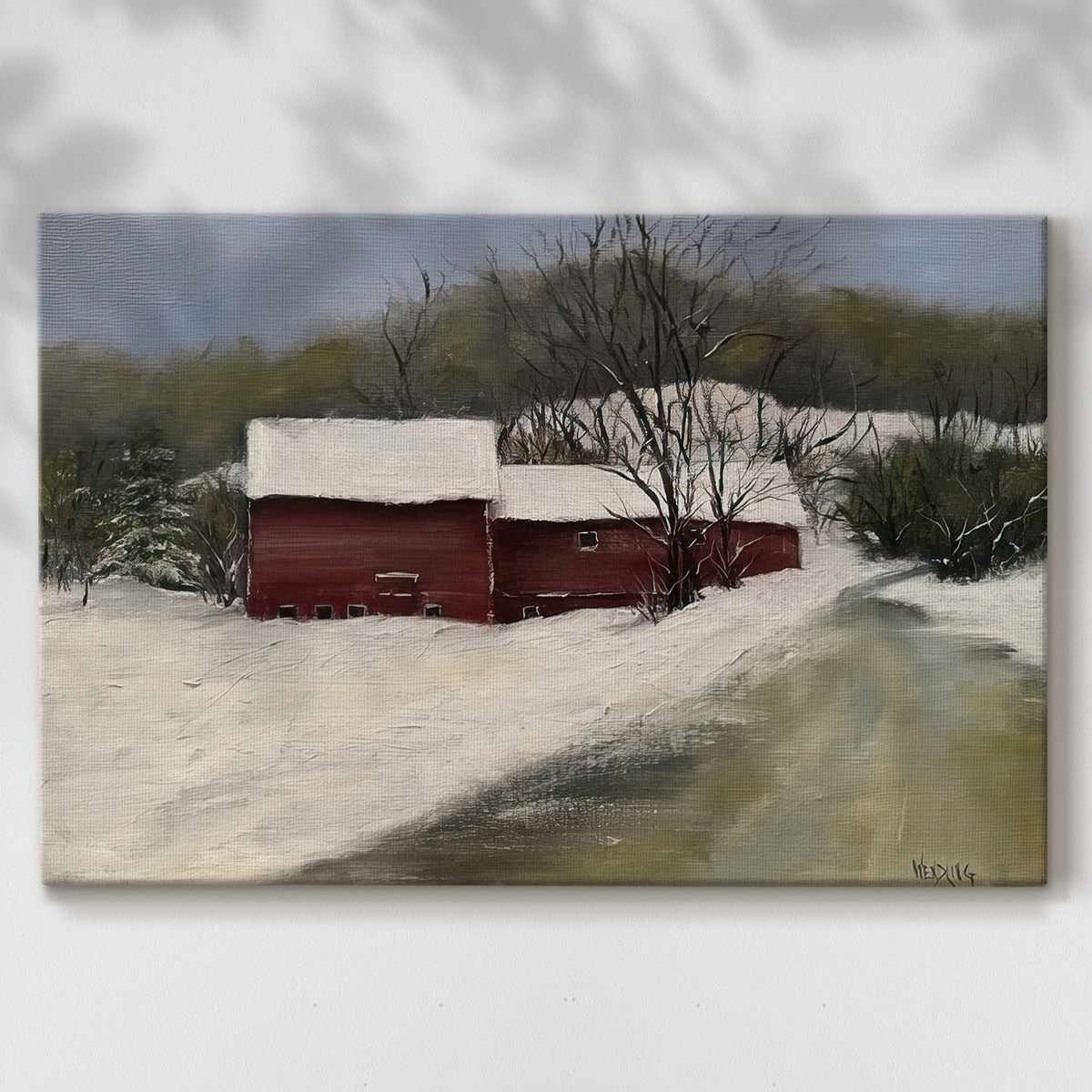 Winter Homestead II- Gallery Wrapped Canvas
