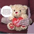 thumbnail image 3 of Big Mo's Toys Valentine's Bear -Brown Plush Teddy Bear with Red Hug Me Love Heart Dirty Talking Valentines Day Funny Farting Stuffed Animal Girlfriend Boyfriend, 3 of 7