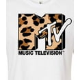thumbnail image 3 of MTV - Leopard Print Logo - Juniors Cropped Tee, 3 of 5
