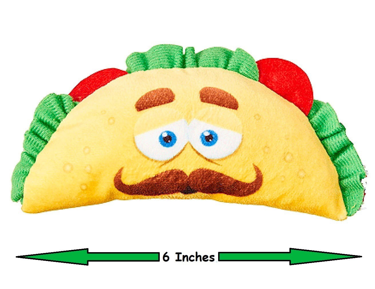 Soft Taco Dog Toys Fun interactive Squeaker Small to Medium Dogs Choose Quantity (4 Taco Toys)