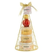 Freida and Joe Bath and Body Holiday Gift Set for Her Christmas Bath and Body Gift Set, Candy Cane Peppermint Fragrance - Perfect Gift Basket for Women