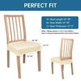 thumbnail image 3 of 4Pcs Seat Slipcovers, Easy-Going 100% Waterproof Seat Covers for Dining Room Chairs, Stretch Jacquard Dining Chair Covers for Dining Chairs, Waterproof Removable Washable, Beige, 3 of 7