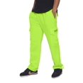thumbnail image 5 of Victorious Men's Heavyweight Fleece Relaxed Lounge Cargo Sweatpants - Neon Green - X-Large, 5 of 6