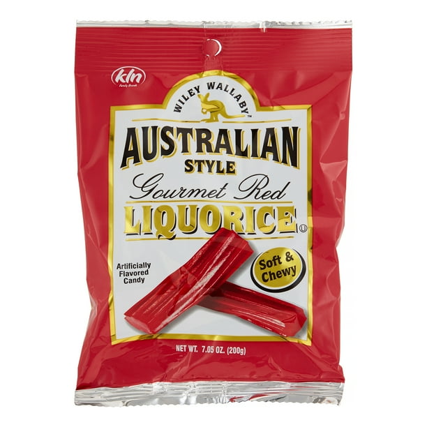Wiley Wallaby, Australian Style Gourmet Red Liquorice, 7.05 Oz