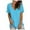 Blue, variant on Okbop Pink Tops for Women, Casual Comfort V-Neck Solid Loose Fit Short Sleeve T-Shirt Womens Blouses Christmas Sweatshirts for Women