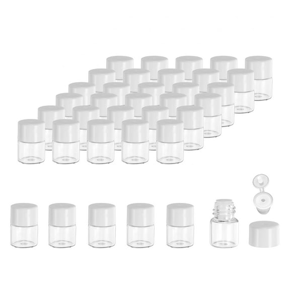 REGALWOVEN Essential Oil Bottles Glass with Orifice Reducer Sample Vial ml 1.00