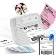 LAMIRO Bluetooth Thermal Shipping Label Printer,Portable Wireless Shipping Label Printer,Photo Sticker Printer,Support Android,Iphone And Windows