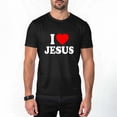 thumbnail image 5 of I Love Jesus I Heart Jesus Funny Jesus T-Shirt,OdeJous Funny Clothing Black L, 5 of 5