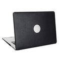 thumbnail image 2 of Mosiso MacBook Air 13 Inch Case, Ultra Slim Lightweight PU Leather Coated Plastic Hard Shell Snap On Protective Cover for MacBook Air 13.3" (A1466 & A1369), Black, 2 of 4