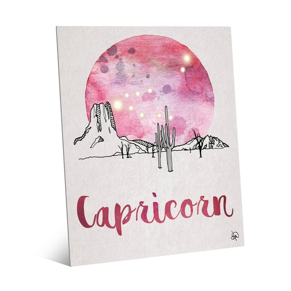 Capricorn Desert Pink | 16" x 20" Metal Wall Art