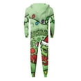 thumbnail image 4 of Onlypjs Matching Family Greench Onesie Pajamas – Holiday Hooded Christmas Sleepwear for Women, Men and Couples – Cozy Green Xmas Pajamas for Couples & Families, 4 of 4