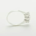 thumbnail image 3 of LBG Classic 14k White Gold Synthetic Cubic Zirconia Womens Anniversary Ring - Size 5.25, 3 of 6