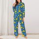 thumbnail image 2 of Fotbe Rubber Duck Conjunto de Pijama de Manga Larga para Mujer con Estampado, Ropa de Dormir de 2 Piezas, Conjunto de Casa Suave y Cómodo con Bolsillos-Medium, 2 of 7