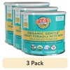 (3 pack) Earth's Best Organic Gentle Powder Baby Formula with Iron DHA & ARA, 21 oz Canister