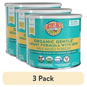 (3 pack) Earth's Best Organic Gentle Powder Baby Formula with Iron DHA & ARA, 21 oz Canister