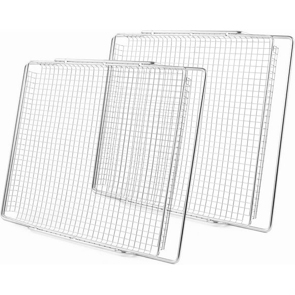 304 Stainless Steel Air Fryer Basket Replacement for Breville Oven Parts 14 x 11.5 BOV800XL Pro BOV845BSS Plus BOV810BSS Breville Smart Oven Air Fryer Accessories Breville Toaster Oven Air Fryer Tray