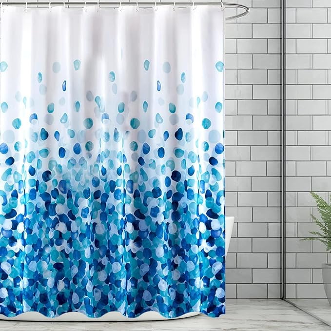 Cortina De Ducha Extra Ancha 240x180 Cm - Tela Poliéster, Varios Colores, Moderna