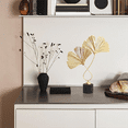 thumbnail image 5 of Home Decor Iron Golden Ginkgo Leaf Ornaments with 2 Leaves and Base Modern Simple Table Sculpture, 5 of 6