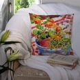 thumbnail image 3 of Carolines Treasures 6058PW1414 Flowers with a side of lemons  Decorative   Canvas Fabric Pillow 14Hx14W multicolor, 3 of 4