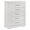 White High Gloss, variant on Ives 5-drawer Bedroom Chest of Drawers Grey High Gloss