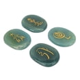 thumbnail image 3 of 4Pcs Reiki Rune Stones Set for Healing Balancing Meditation, Oval Shape Portable Stone Jewelry Crafts Hobbies Rune Stones, 3 of 8