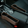 thumbnail image 3 of Walbest Car Seat Gap Filler Organizer Between Front seat car Organizer and Storage Box, Auto Premium PU Leather Console with Cup Holder, Car Pocket for Interior Essentials (for Driver Side), 3 of 7