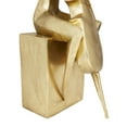 thumbnail image 5 of 12" x 17" Gold Polystone Musician Sculpture, by DecMode, 5 of 9