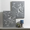 thumbnail image 3 of Sullivans Bird & Botanic Etched Panels Set of 3, 16.25"H Green, 3 of 3