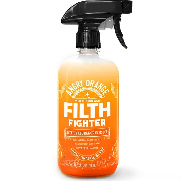 ANGRY ORANGE All-Purpose Cleaner Spray, Multipurpose for Kitchen and Bathroom, 24 Fl.Oz - Pack of 1