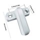 thumbnail image 3 of Fiudx Liquidación navideña Cerradura de acero y plástico en forma de T para ventanas, cerradura de apertura plana para puertas y ventanas, hebilla de bloqueo, cerradura en forma de T, cerradura para, 3 of 7