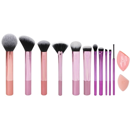($91 Value) Real Techniques Sparkle & Shine Exclusive Set, 13 Pieces