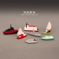 thumbnail image 1 of Miniatures Model Pirate Ship Sea Yacht Motorboat Submarine Freighter Ocean Boat Fairy Garden Decor Small Sailboat Figurine ToysTC He Qiyong unisex, 1 of 1