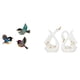 thumbnail image 1 of Pájaro colgante de pared de madera, arte de pared de pájaro, estatuas de cisne, escultura de mesa de cisne de cerámica, moderno minimalista, adecuado, 1 of 8