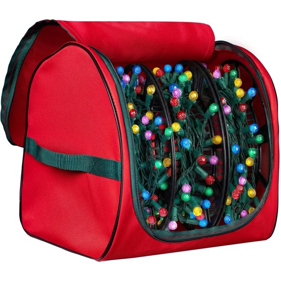 Carretes para guardar luces navideñas ZOBER con 3 ruedas, tela 600D