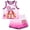 Skye Pink Ombre, variant on Paw Patrol Toddler Boys' Athletic 2-Piece Tank Top and Shorts Set Teal Pinstripe