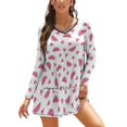 thumbnail image 1 of Robe Évasée Col Carré Élégante Mode Féminine Imprimée Abstraite Bébé Mignonne, 1 of 5