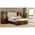 thumbnail image 2 of Bernards Summerfield King Upholstered Wall Bed in Walnut Finish, 2 of 4