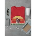 thumbnail image 3 of California Bear With Gradient Sun Background, Medium Front Graphic Men T-Shirt, Male XX-Large, 3 of 4