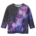 thumbnail image 4 of Blouse Décontractée pour Filles avec Manches 3/4 et Imprimé Étoilé, Tissu Polyester, Col Rond, Confort Léger et Doux, Port Printemps Été, 4 of 9