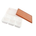 thumbnail image 4 of Japanese Bento Box Lunch Box Stackable with Lid Food Container Japanese Sushi Tray for Worksite Fishing Hiking Camping Office 5 grids, 4 of 4