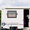thumbnail image 4 of TFCFL RV Caravan Camper Van Push Out Window with Screen Trailers Venting Window Rectangular 65° Opening 60*45cm, 4 of 22