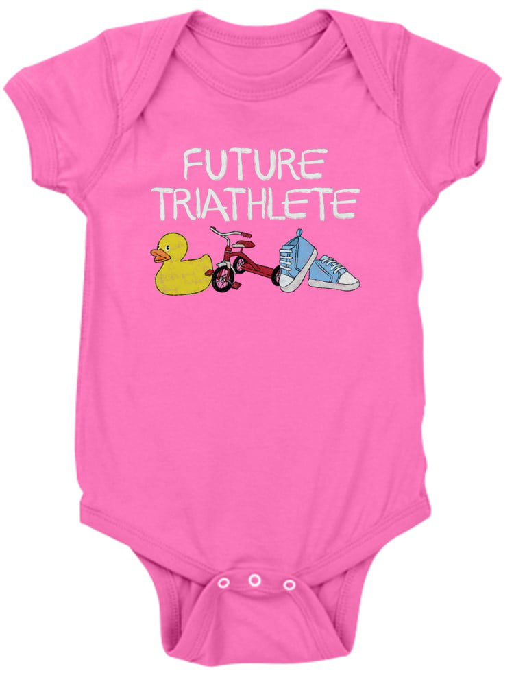 Cute Infant Bodysuit Baby Romper CafePress Baby Triathlete 2
