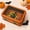 Orange-A, variant on Halloween Tin Box with Clear Lid, 7.32-Inch Metal Candy Cookie Storage Container with Pumpkin, Witch and Bat Designs for Party Table and Home Decor