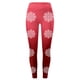 thumbnail image 4 of WILLBEST Leggings de Yoga de Cintura Alta con Estampado de Copos de Nieve Navideños para Mujer, Mallas Elásticas Cómodas para Hacer Ejercicio Y Correr. Mediana, 4 of 4